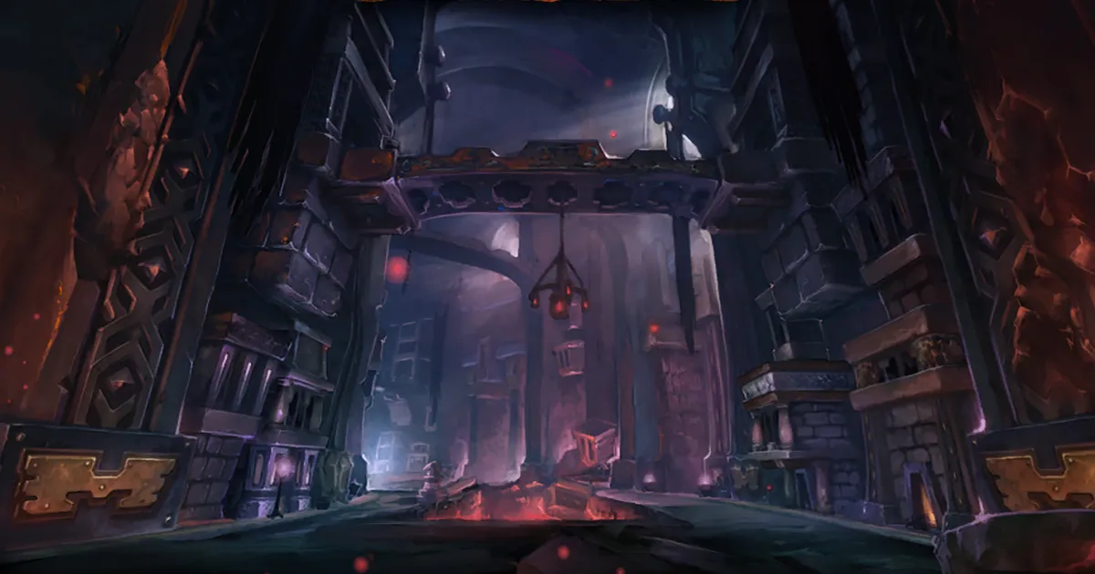 Grim Batol Mythic+ guide on Warspring: loading screen of the Grim Batol dungeon in World of Warcraft Cataclysm