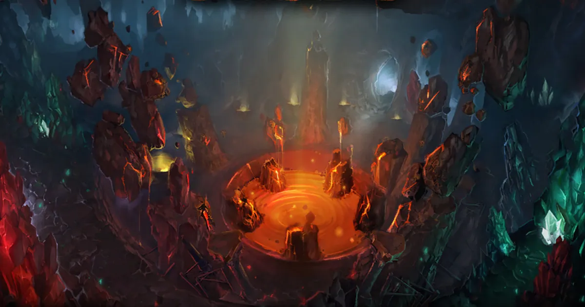 The Stonecore Mythic+ guide on Warspring: loading screen of the The Stonecore dungeon in World of Warcraft Cataclysm